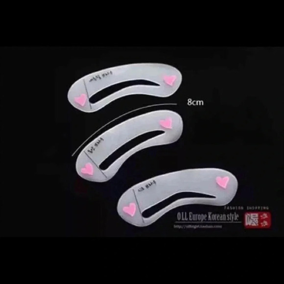 🌻5/$25🌻6pc Eyebrow Shaping Stencils & Pomade Brush Tools - Picture 4 of 7